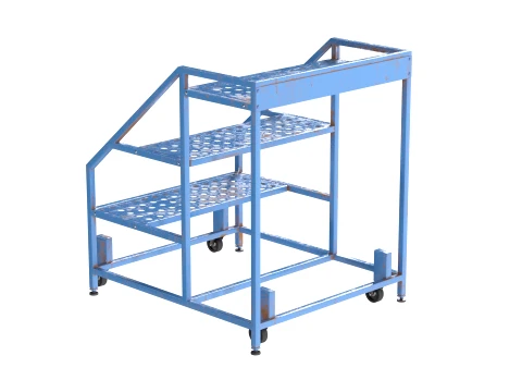 Ladder Wheeled Painted 3D Model