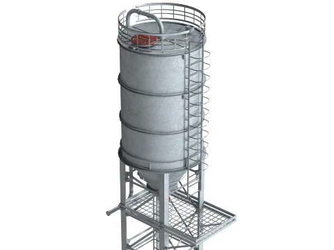 Container Silo Tank 3D Model