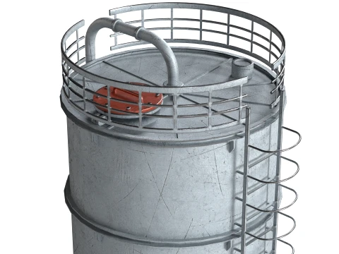 Container Silo Tank 3D Model