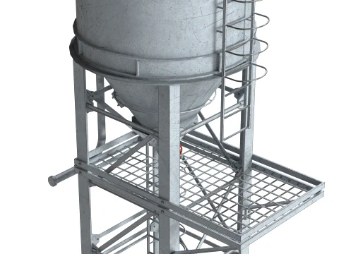 Container Silo Tank 3D Model