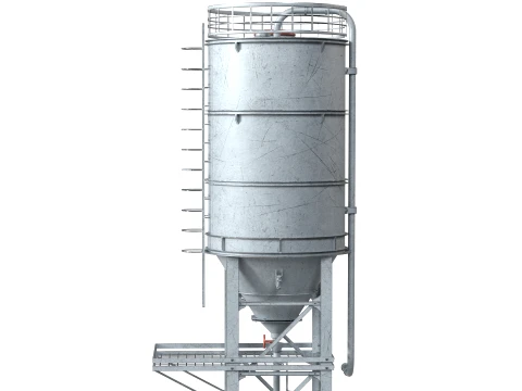 Container Silo Tank 3D Model