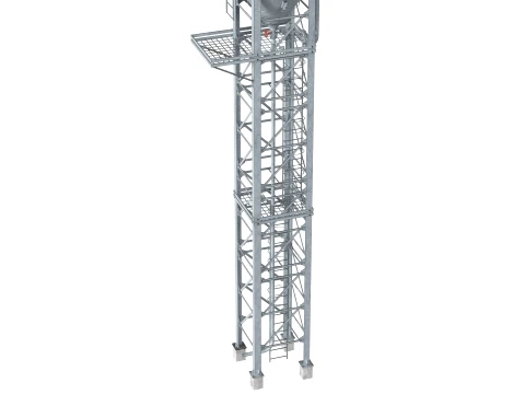 Container Silo Tank 3D Model