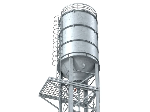 Container Silo Tank 3D Model