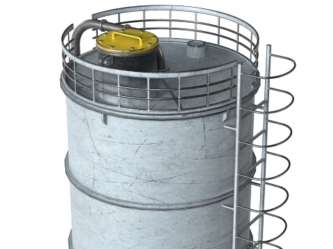 Container Silo Tank 2 3D Model