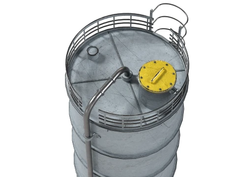 Container Silo Tank 2 3D Model