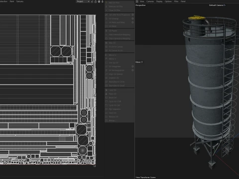 Container Silo Tank 2 3D Model