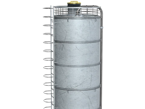Container Silo Tank 2 3D Model