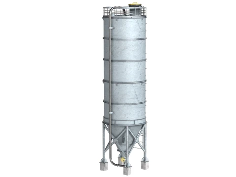 Container Silo Tank 2 3D Model