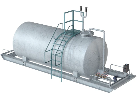 Container Tank Horizontal 3D Modell