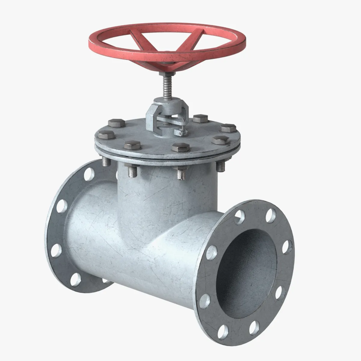 Pipe Valve 1 3D Model .c4d .max .obj .3ds .fbx .stl .blend 