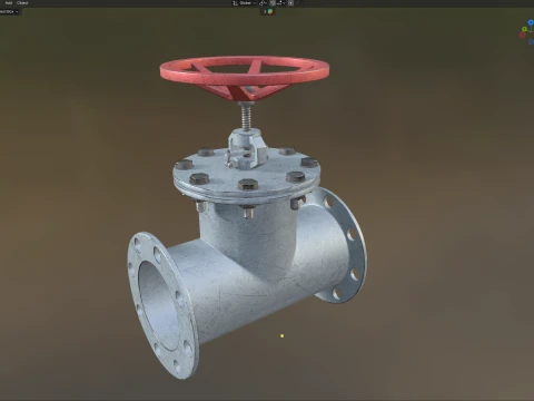 Pipe Valve 1 3D Model