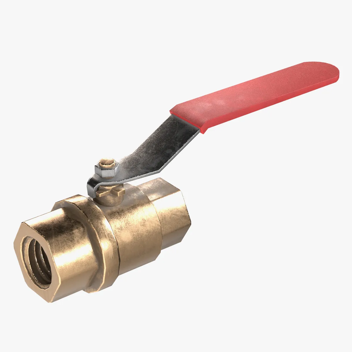 Pipe Valve 2 3D Model .c4d .max .obj .3ds .fbx .stl .blend 