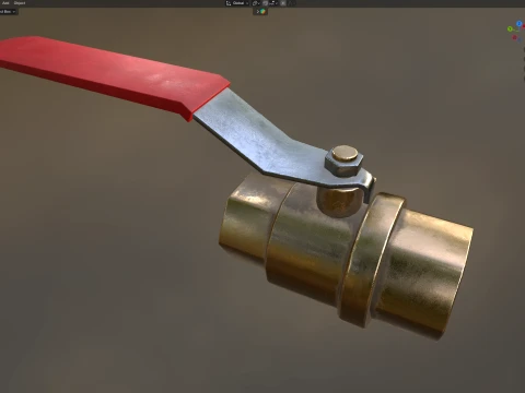 Pipe Valve 2 3D Model