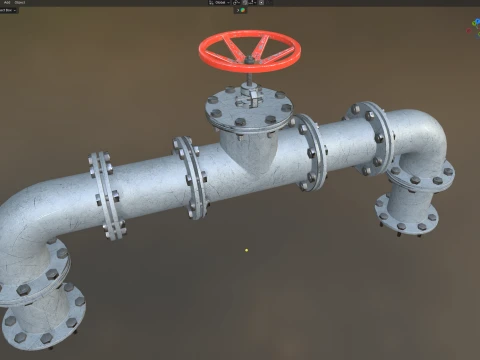 Pipe Valve 3 3D Model
