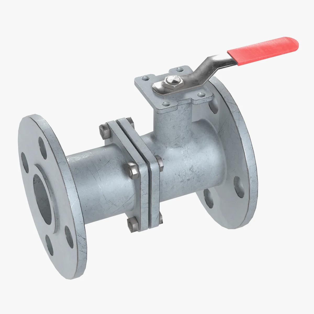 Plug Valve 3D Model .c4d .max .obj .3ds .fbx .stl .blend 