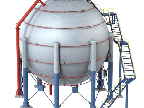 Storage Container Sphere Modello 3D