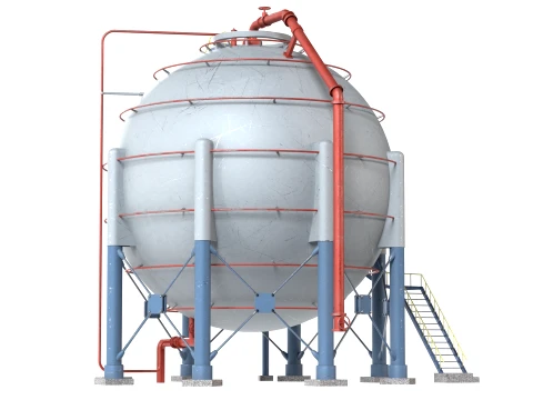 Storage Container Sphere 3D Model
