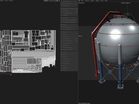Storage Container Sphere 3D Model