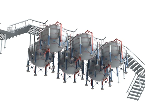 Storage Container Sphere Deck 3D Model