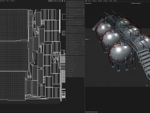 Storage Container Sphere Deck 3D Model
