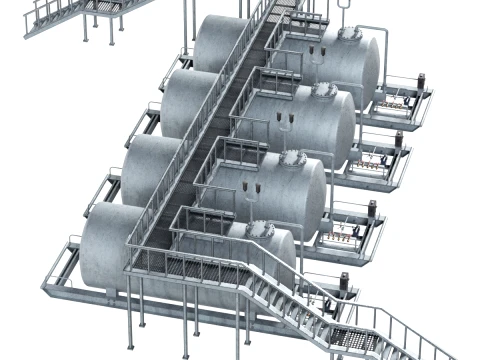 Storage Tank Deck Model 3D