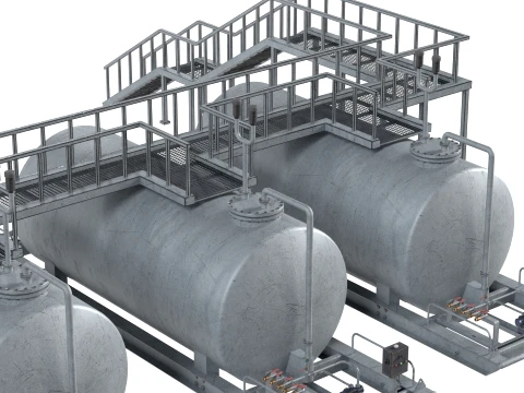 Storage Tank Deck 3D Model