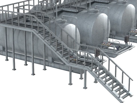 Storage Tank Deck 3D Model