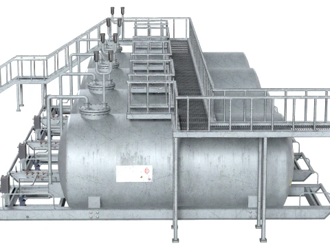 Storage Tank Deck 3D Model