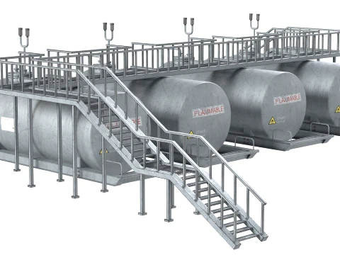 Storage Tank Deck 3D Model