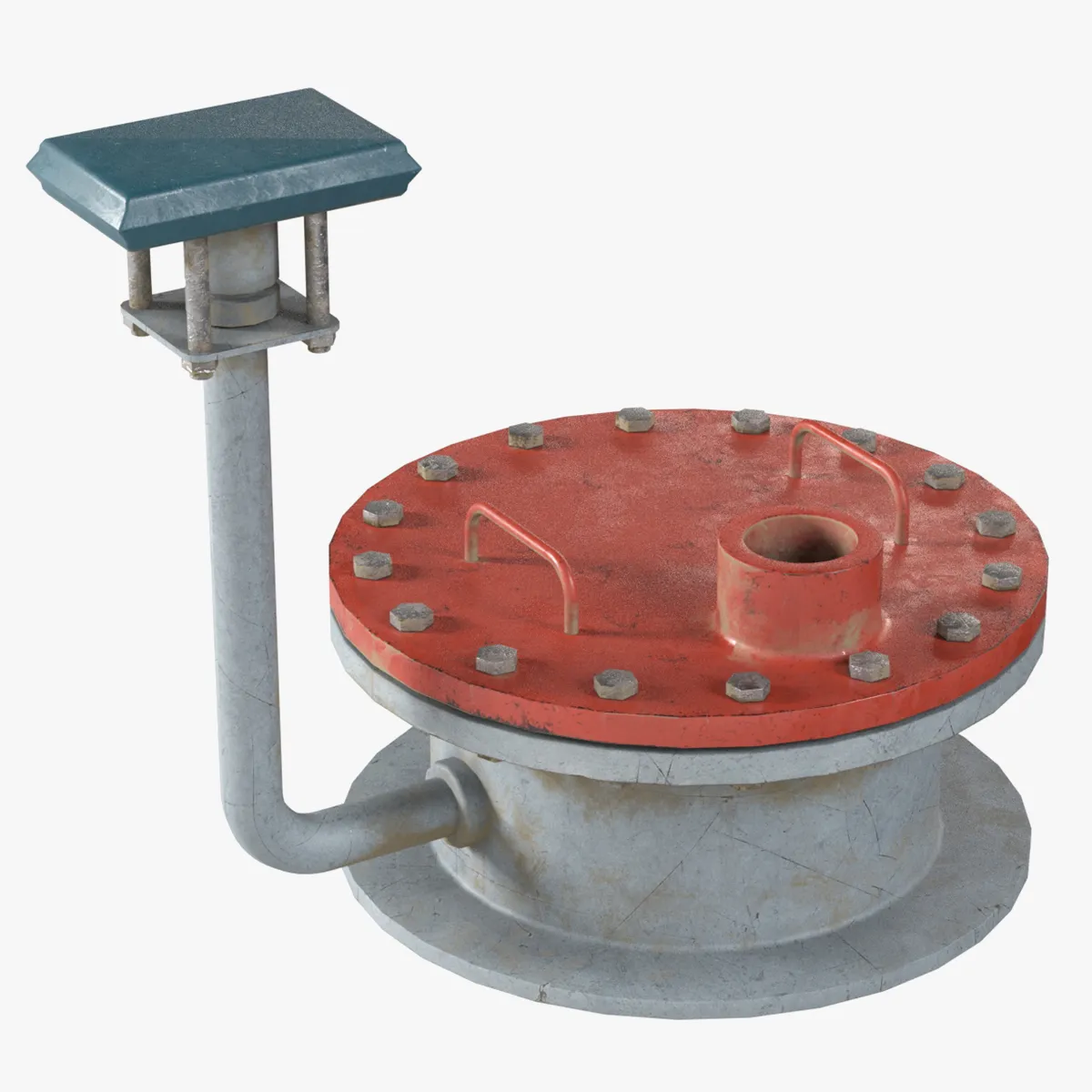 Storage Tank Lid 5 3D Model .c4d .max .obj .3ds .fbx .stl .blend 