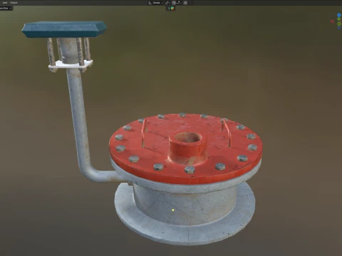 Storage Tank Lid 5 3D Model