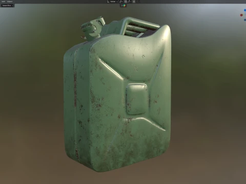 Jerry Can Green 3D Model