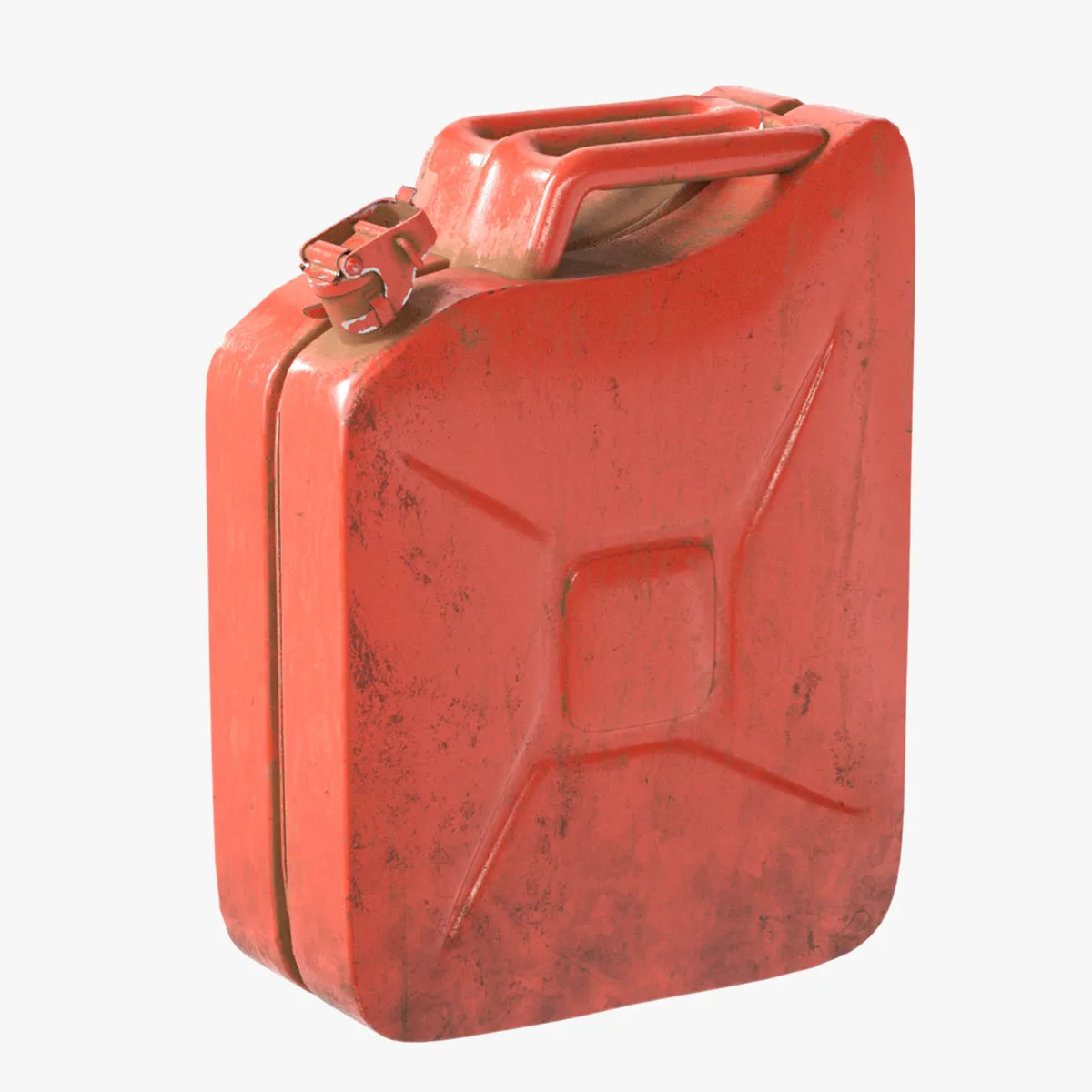 Jerry Can Red 3D Model .c4d .max .obj .3ds .fbx .stl .blend