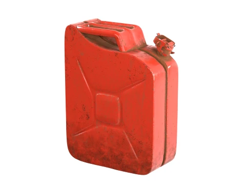 Jerry Can Red 3D Model