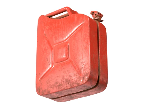 Jerry Can Red 3D Model