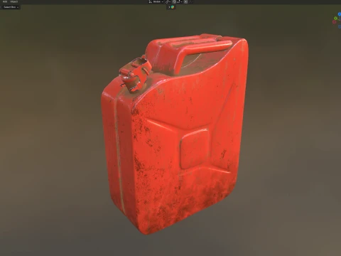 Jerry Can Red 3D Model