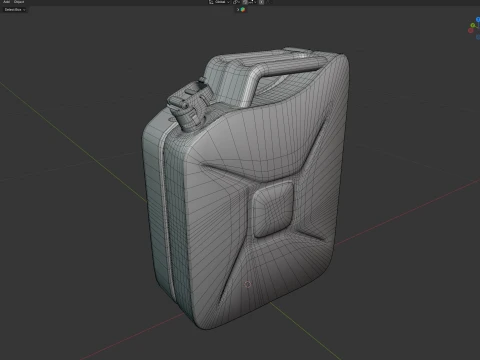 Jerry Can Red 3D Model