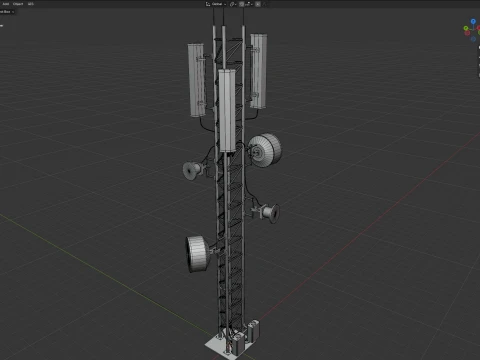 Network Tower 3D Model