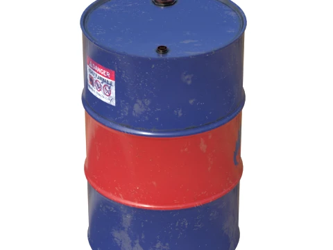 Oil Drum 3D Model
