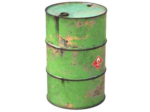 Oil Drum Collection 3D Model