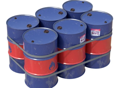 Oil Drum Pallet Modelo 3D
