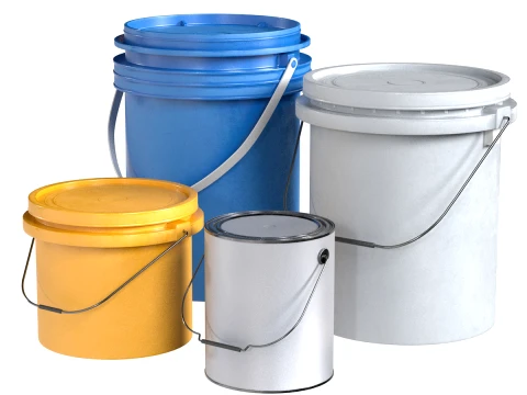 Plain Paint Bucket Modelo 3D