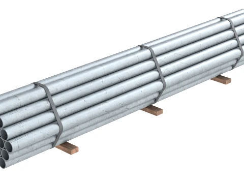 Pipe Piles 3D Model