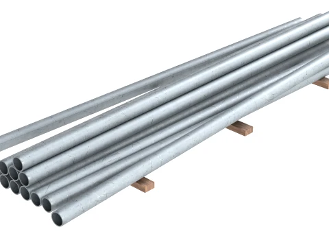 Pipe Piles 3D Model