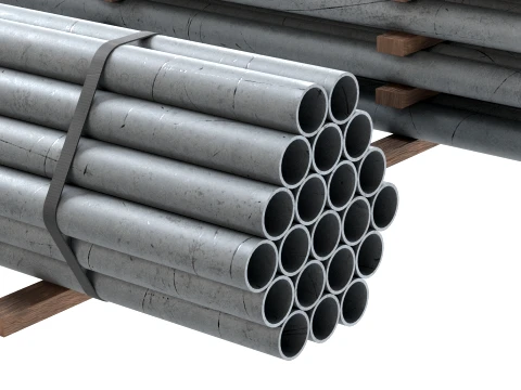 Pipe Piles 3D Model