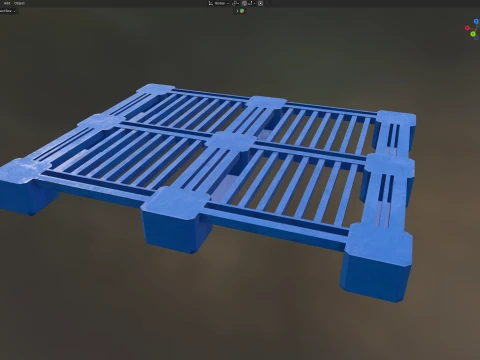 Plastic Pallet Tray 3D Model