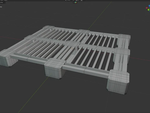 Plastic Pallet Tray 3D Model