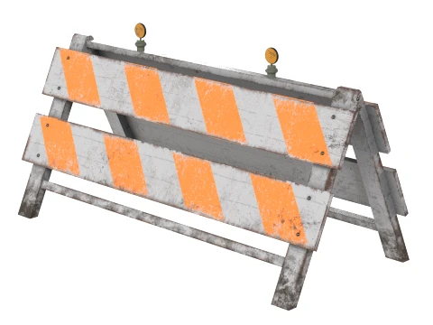 Road Traffic Barrier 3D Model