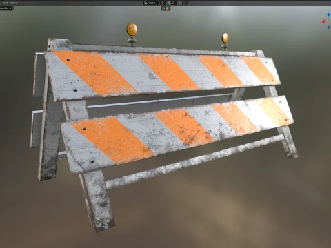 Road Traffic Barrier 3D Model