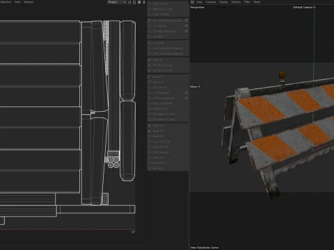 Road Traffic Barrier 3D Model